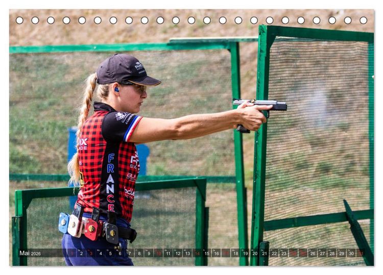 Produktbild: IPSC - Dynamischer Schie&szlig;sport (Tischkalender 2026 DIN A5 quer), CALVENDO Monatskalender