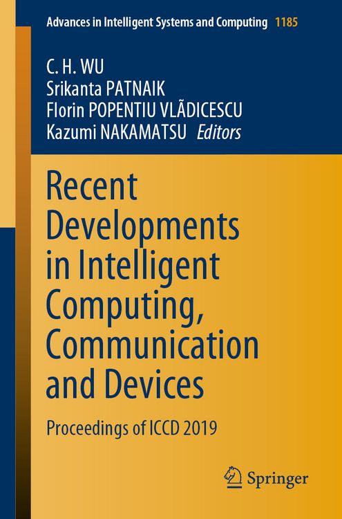 Produktbild: Recent Developments in Intelligent Computing, Communication and Devices