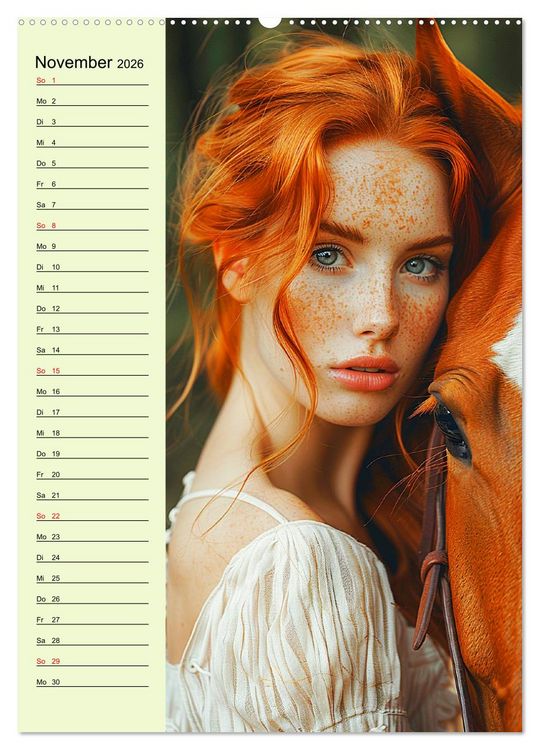 Produktbild: Rote Sch&ouml;nheiten. Nat&uuml;rliche Eleganz und wilde Anmut (hochwertiger Premium Wandkalender 2026 DIN A2 hoch), Kunstdruck in Hochglanz