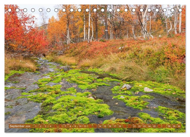 Produktbild: Finnisch Lappland (Tischkalender 2026 DIN A5 quer), CALVENDO Monatskalender
