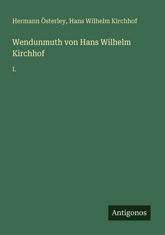 Produktbild: Wendunmuth von Hans Wilhelm Kirchhof