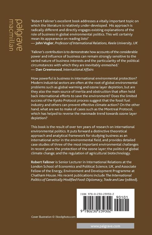 Produktbild: Business Power and Conflict in International Environmental Politics