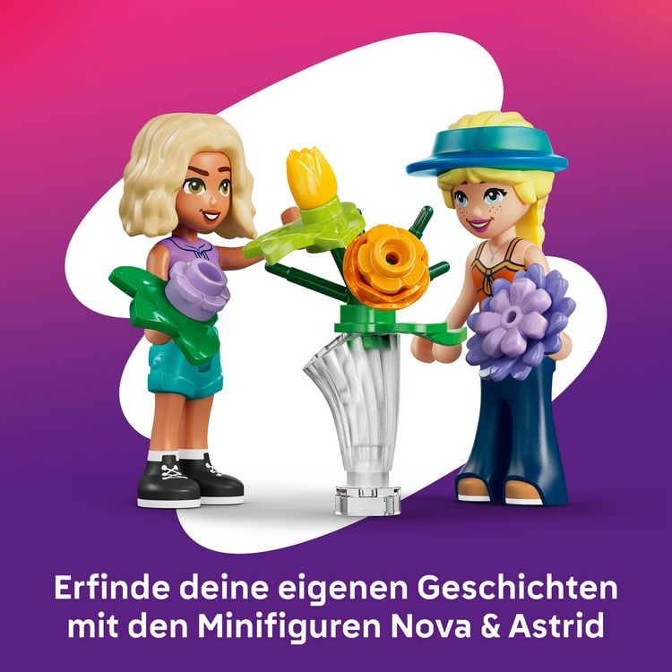 Produktbild: LEGO Friends 42693 Kreativer Blumenladen, Bauset mit 2 Spielfiguren und Zubeh&ouml;r