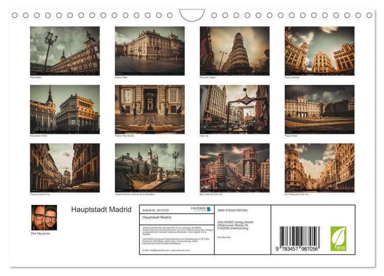 Produktbild: Hauptstadt Madrid (Wandkalender 2026 DIN A4 quer), CALVENDO Monatskalender