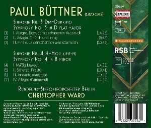Produktbild: B&uuml;ttner: Sinfonien Nr. 3 + 4