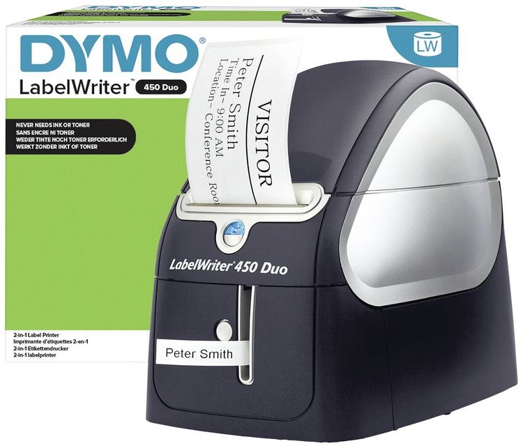DYMO LabelWriter 450 Duo Etiketten Drucker Thermodirekt 300 x 600 dpi Etikettenbreite max. 56 mm USB