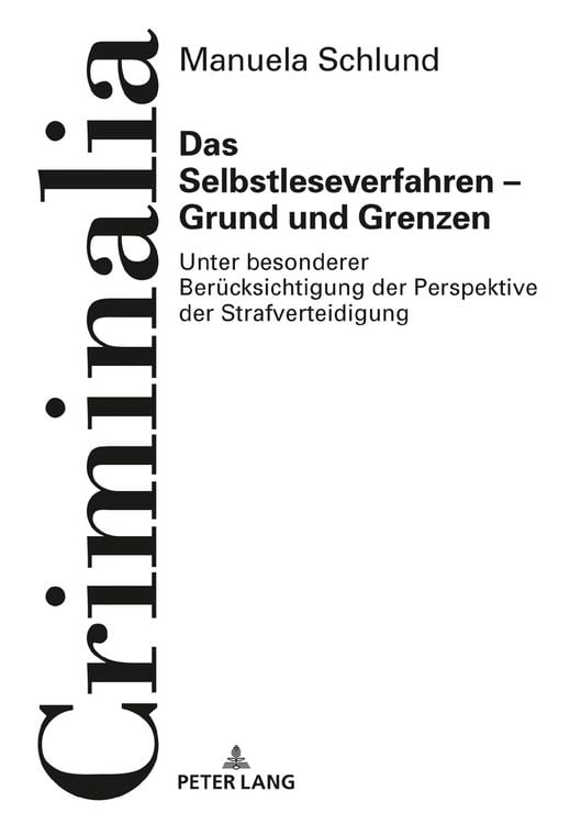 Produktbild: Das Selbstleseverfahren &ndash; Grund und Grenzen