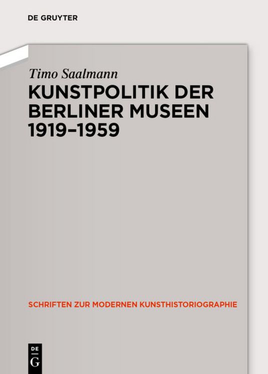 Produktbild: Kunstpolitik der Berliner Museen 1919-1959