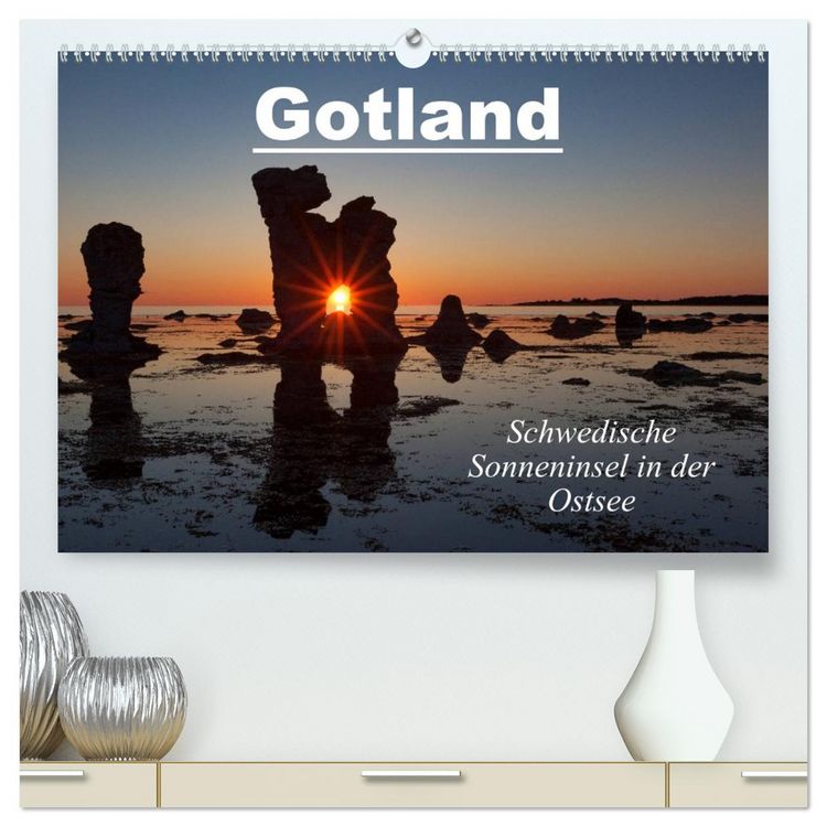 Produktbild: Gotland - Sonneninsel in der Ostsee (hochwertiger Premium Wandkalender 2026 DIN A2 quer), Kunstdruck in Hochglanz