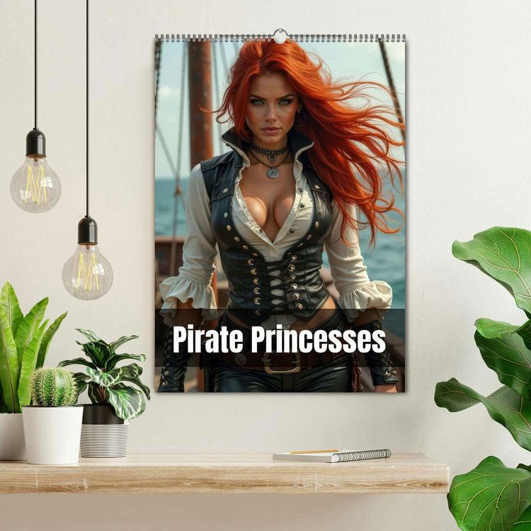 Produktbild: Pirate princesses (Wall Calendar 2026 DIN A2 portrait), CALVENDO 12 Month Wall Calendar