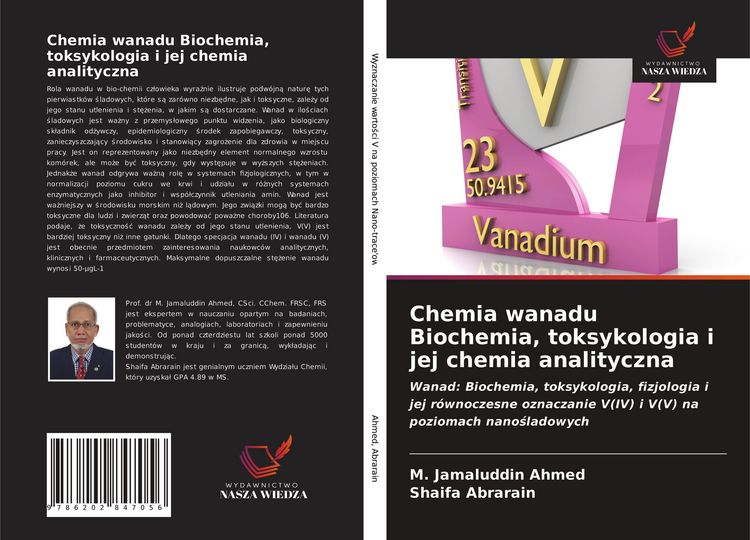 Produktbild: Chemia wanadu Biochemia, toksykologia i jej chemia analityczna