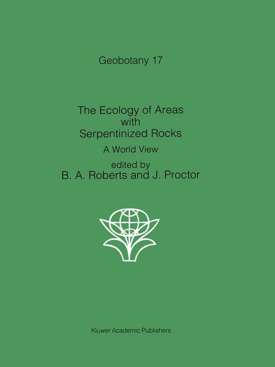 Produktbild: The Ecology of Areas with Serpentinized Rocks
