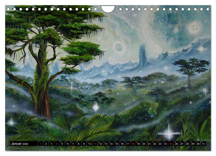 Produktbild: Traumbaumwelten - Gem&auml;lde von Conny Krakowski (Wandkalender 2026 DIN A4 quer), CALVENDO Monatskalender