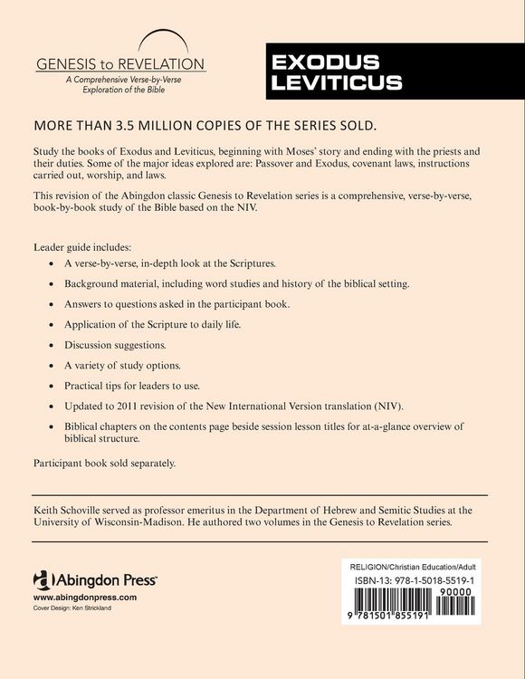 Produktbild: Genesis to Revelation: Exodus, Leviticus Leader Guide