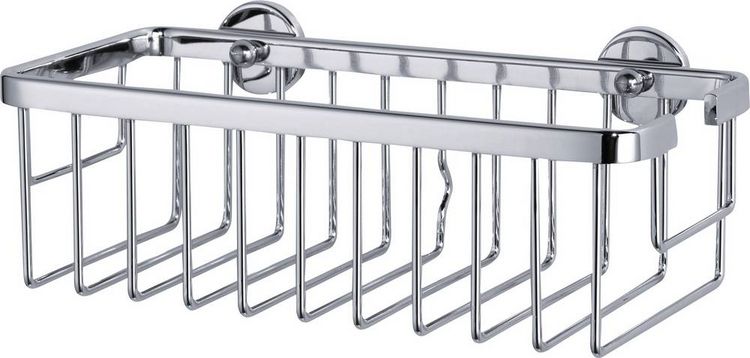 Produktbild: Tesa 40201-00000-00 ALUXX Duschkorb Klebstoff Chrom (gl&auml;nzend)