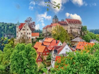 Produktbild: CALVENDO Puzzle Burg Hohnstein in der S&auml;chsischen Schweiz | 1000 Teile Lege-Gr&ouml;&szlig;e 64x48cm Foto-Puzzle f&uuml;r gl&uuml;ckliche Stunden
