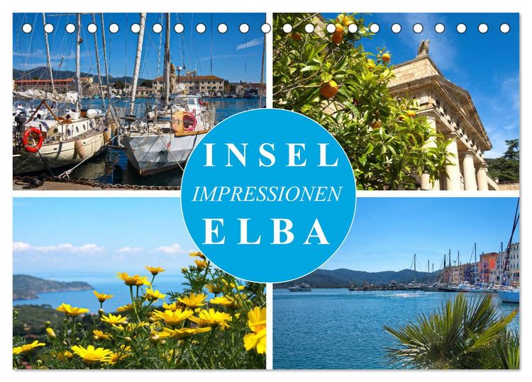 Produktbild: Insel Elba Impressionen (Tischkalender 2026 DIN A5 quer), CALVENDO Monatskalender