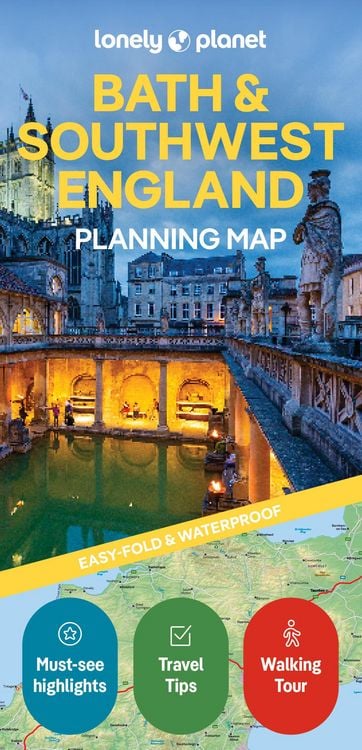 Produktbild: Lonely Planet Bath & Southwest England Planning Map