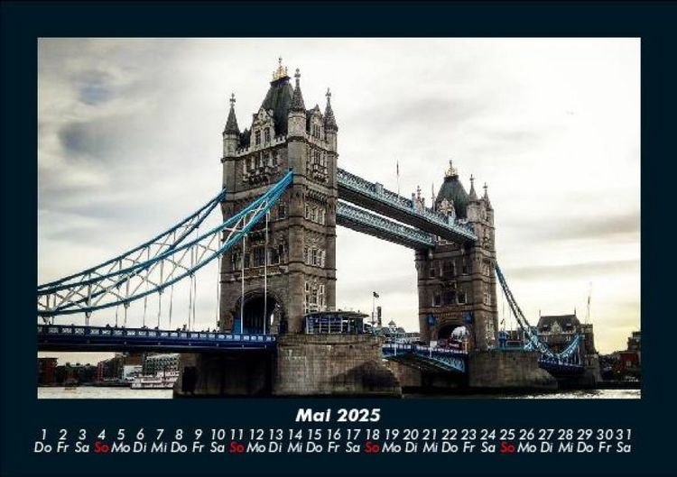 Produktbild: London 2025 Fotokalender DIN A5