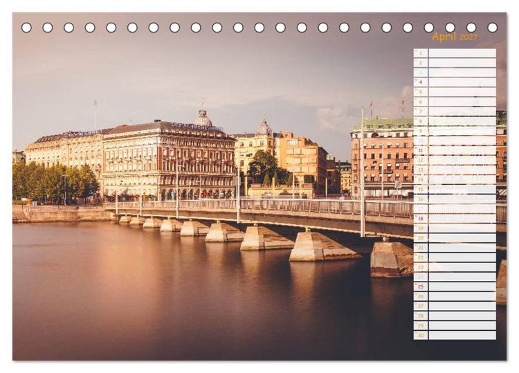 Produktbild: Stockholm - Nordische Sch&ouml;nheit (Tischkalender 2027 DIN A5 quer), CALVENDO Monatskalender