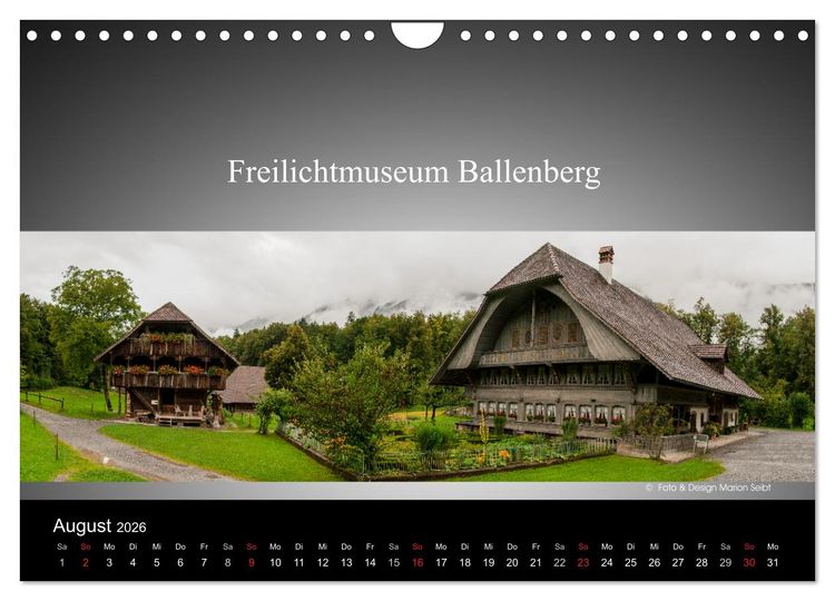 Produktbild: Panorama Schweiz (Wandkalender 2026 DIN A4 quer), CALVENDO Monatskalender