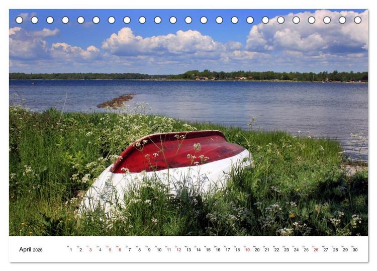 Produktbild: Bootsansichten (Tischkalender 2026 DIN A5 quer), CALVENDO Monatskalender