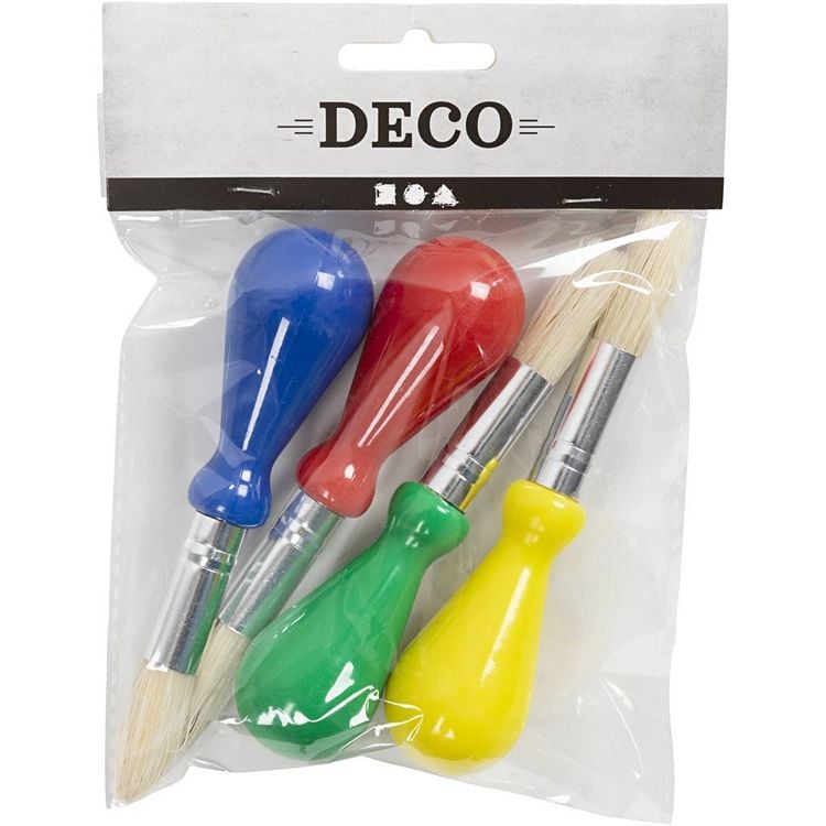 Produktbild: Creativ Company Ballon-Pinsel, L 11,5 cm, B 11 mm, D 13 mm, rund, 4 Stk