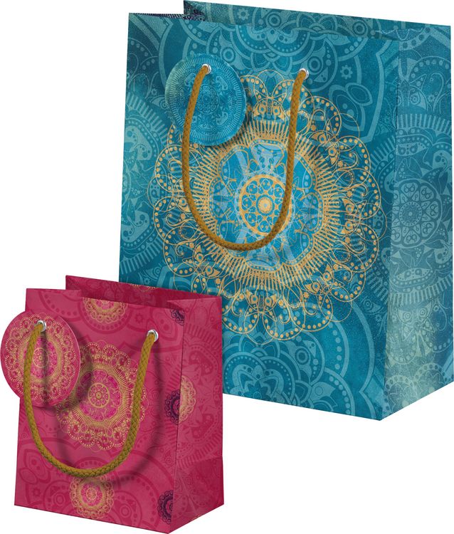 Produktbild: Der Zauber Indiens Geschenkt&uuml;ten-Set Motiv Blaues Ornament
