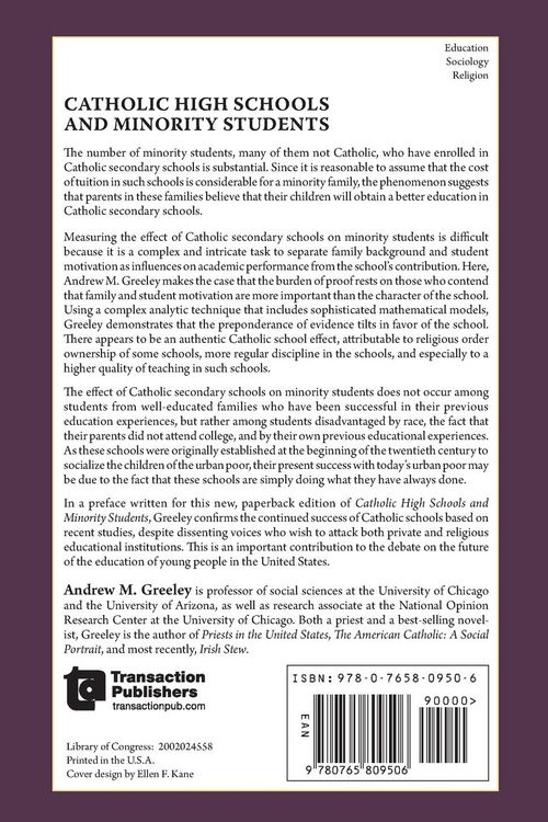 Produktbild: Catholic High Schools and Minority Students