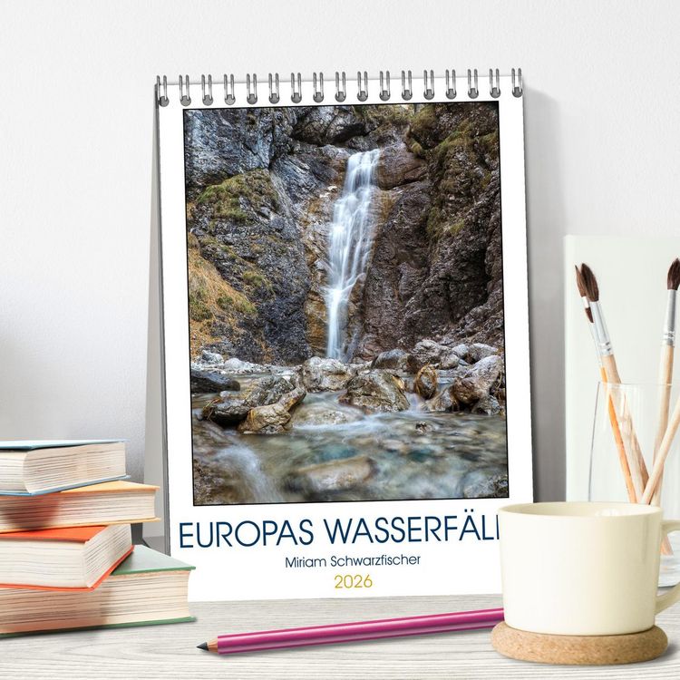 Produktbild: Europas Wasserf&auml;lle (Tischkalender 2026 DIN A5 hoch), CALVENDO Monatskalender