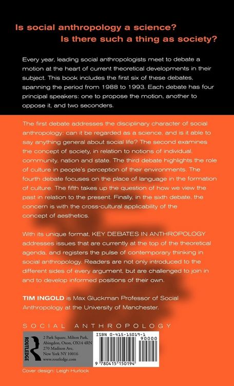 Produktbild: Key Debates in Anthropology
