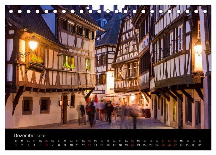 Produktbild: Stra&szlig;burg Impressionen (Tischkalender 2026 DIN A5 quer), CALVENDO Monatskalender