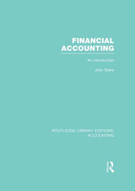 Produktbild: Financial Accounting (RLE Accounting)