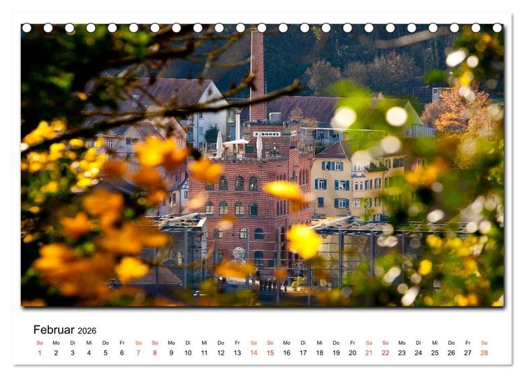 Produktbild: Aus der Ferne: Schw&auml;bisch Hall 2026 (Tischkalender 2026 DIN A5 quer), CALVENDO Monatskalender