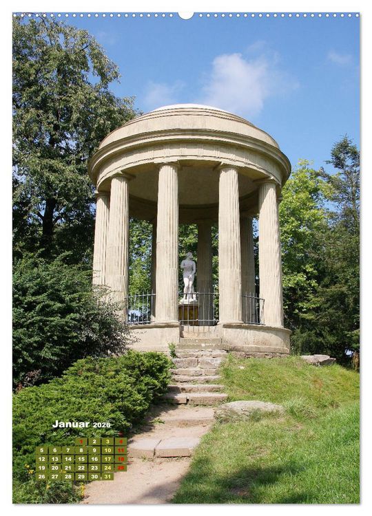 Produktbild: W&ouml;rlitzer Park und Luisium - Eine romantische Reise (hochwertiger Premium Wandkalender 2026 DIN A2 hoch), Kunstdruck in Hochglanz