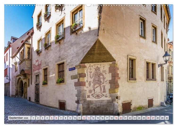 Produktbild: W&Uuml;RZBURG Historisches Stadtherz (Wandkalender 2026 DIN A2 quer), CALVENDO Monatskalender