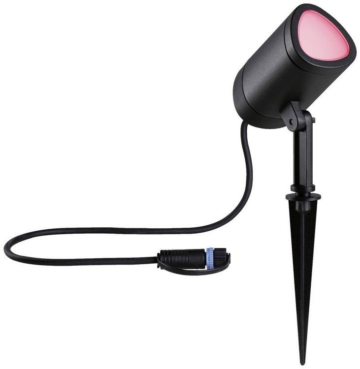 Produktbild: Paulmann 94849 Beleuchtungssystem Plug & Shine LED-Gartenstrahler LED 6.5W RGBW Anthrazit