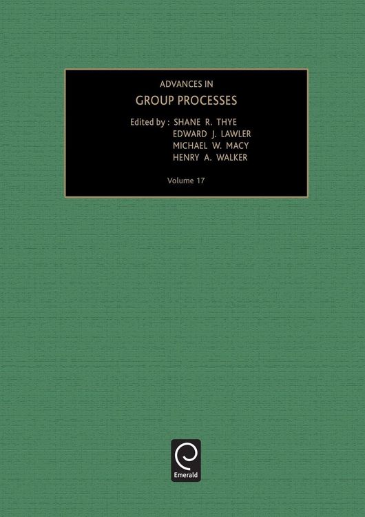 Produktbild: Advances in Group Processes