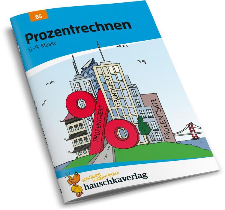 Produktbild: Prozentrechnen 6.-9. Klasse, A5-Heft