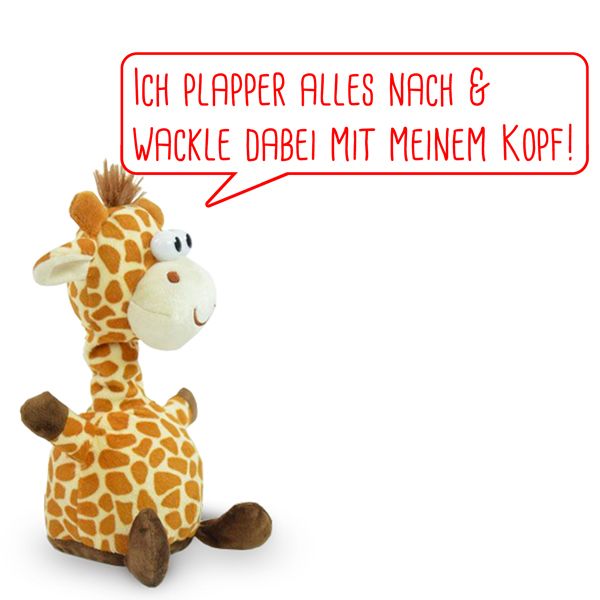 Produktbild: Laber Giraffe, sprechendes Kuscheltier