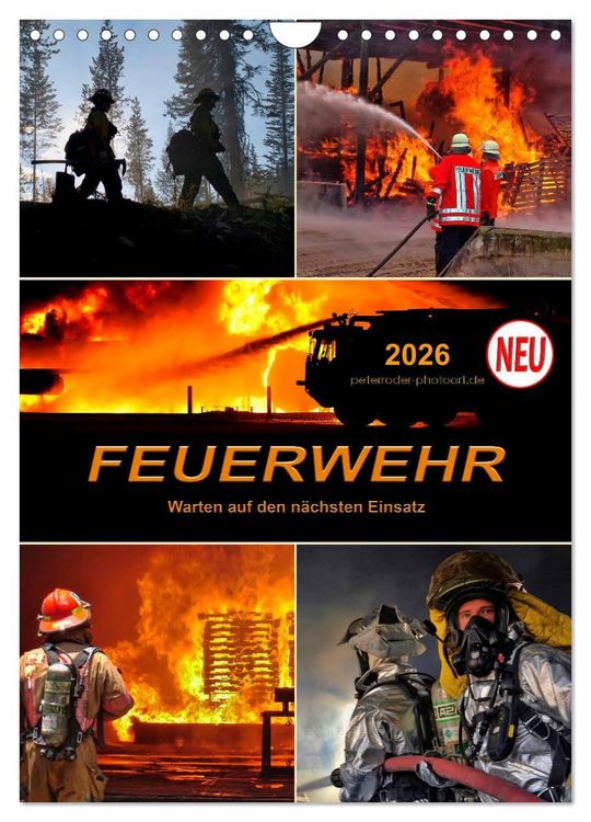 Produktbild: Feuerwehr - Warten auf den n&auml;chsten Einsatz (Wandkalender 2026 DIN A4 hoch), CALVENDO Monatskalender