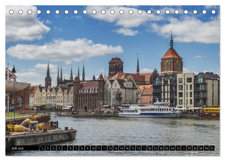 Produktbild: Ein Wochenende in Danzig (Tischkalender 2026 DIN A5 quer), CALVENDO Monatskalender
