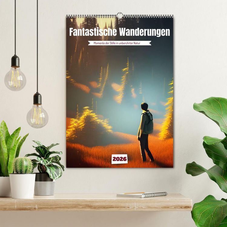 Produktbild: Fantastische Wanderungen (Wandkalender 2026 DIN A2 hoch), CALVENDO Monatskalender