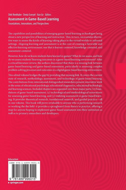 Produktbild: Assessment in Game-Based Learning