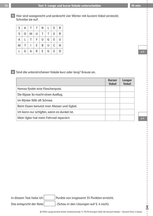 Produktbild: Deutsch-Tests 3. Klasse
