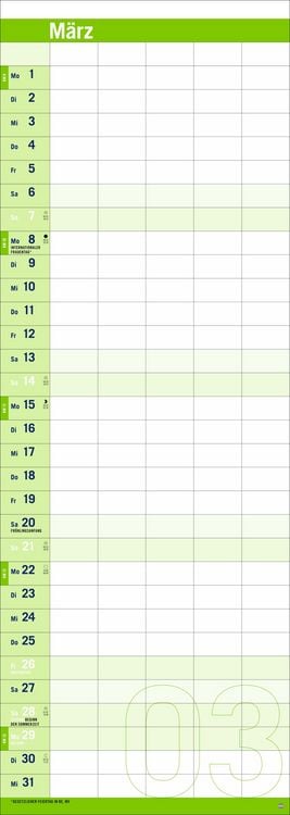 Produktbild: Allround-Familienplaner Vertical Kalender 2027