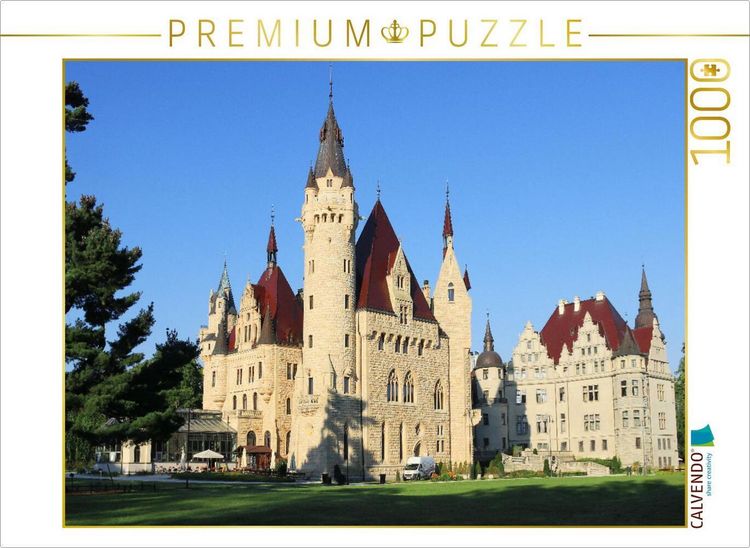 Produktbild: CALVENDO Puzzle Schloss Moschen (Moszna Zamek) im s&uuml;dlichen Polen | 1000 Teile Lege-Gr&ouml;&szlig;e 64x48cm Foto-Puzzle f&uuml;r gl&uuml;ckliche Stunden