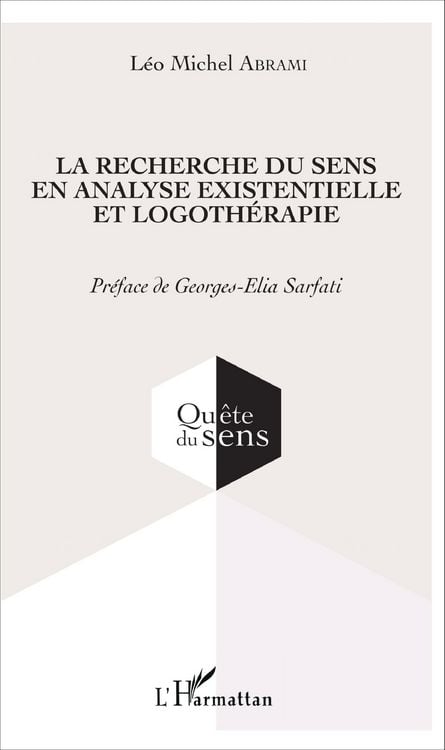 Produktbild: La recherche du sens en analyse existentielle et logoth&eacute;rapie