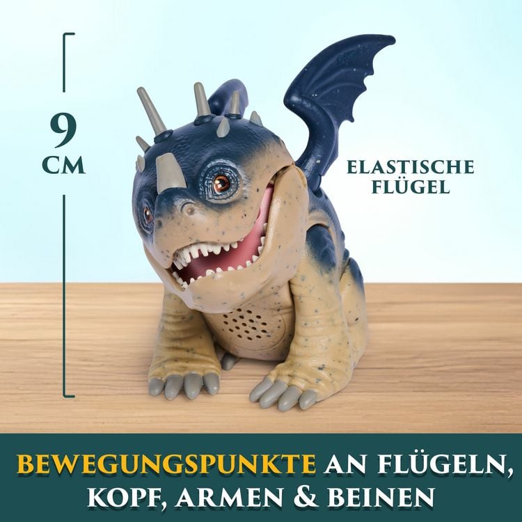 Produktbild: Drachenz&auml;hmen leicht gemacht - Interaktiver Mini-Drache Fleischklops, Figur mit Soundeffekten&nbsp;