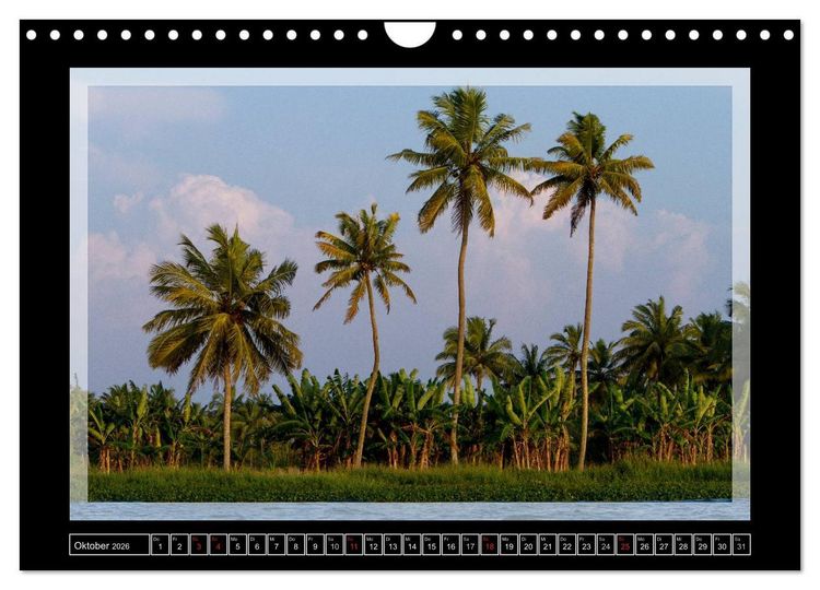 Produktbild: Kerala - Impressionen aus S&uuml;dindien (Wandkalender 2026 DIN A4 quer), CALVENDO Monatskalender